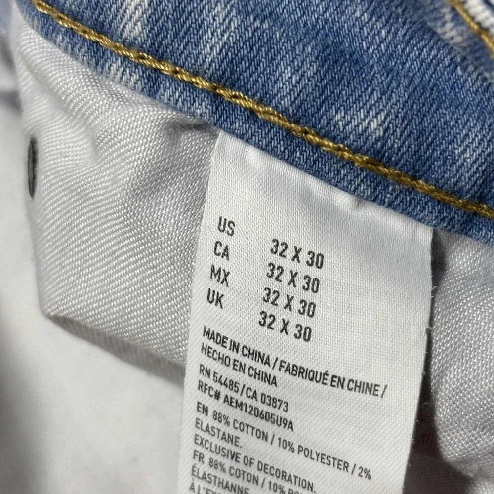 American Eagle Extreme‎ Flex Jeans Men's 32x30 Slim Light Wash Denim